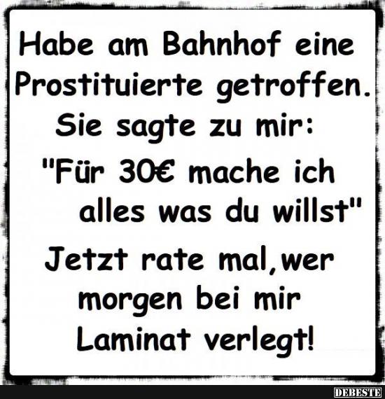 Habe am Bahnhof eine..