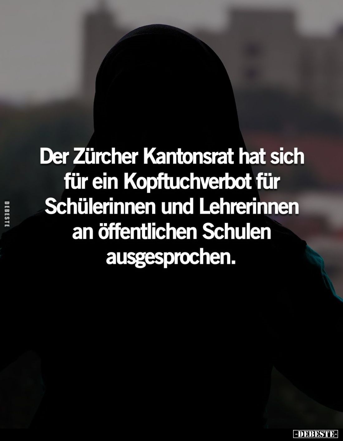 Der Zürcher Kantonsrat hat sich
für ein Kopftuchverbot für
Schülerinnen und Lehrerinnen
an öffentlichen Schulen
ausgespro...