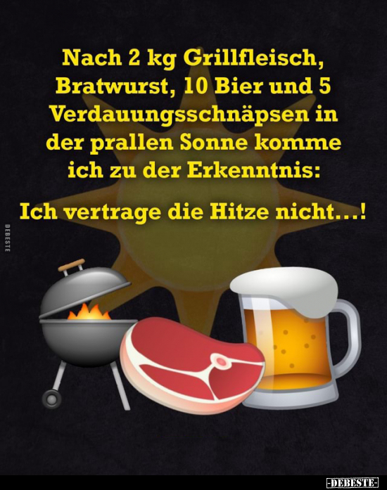 Nach 2 kg Grillfleisch, Bratwurst.. - Lustige Bilder | DEBESTE.de