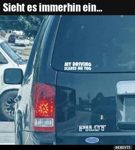 Sieht es immerhin ein...