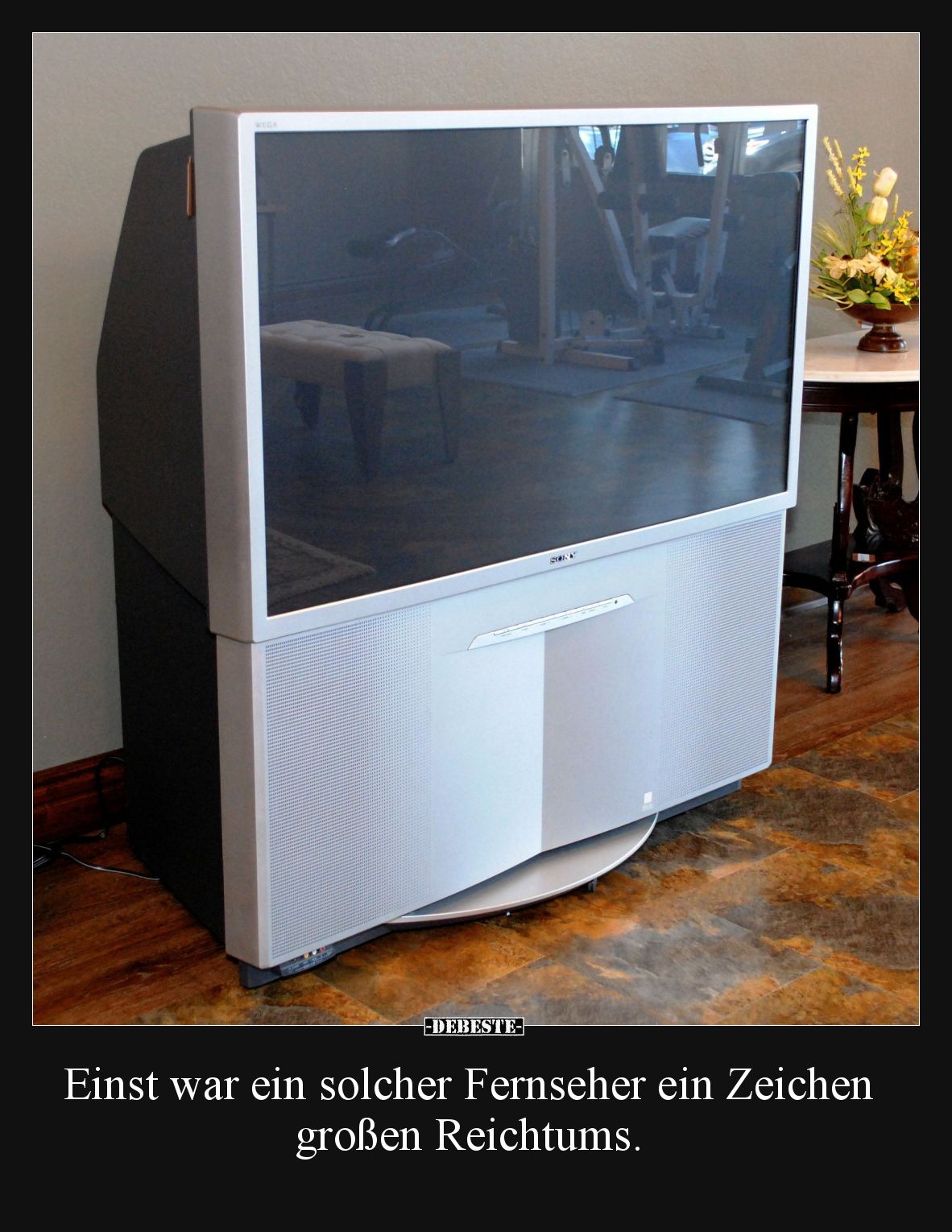 Einst war ein solcher Fernseher ein Zeichen großen Reichtums.