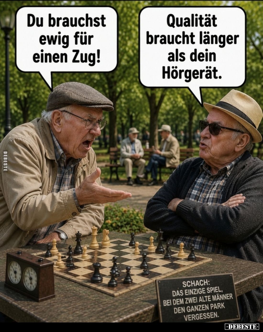 Du brauchst ewig für einen Zug! -
Qualität braucht länger als dein Hörgerät.