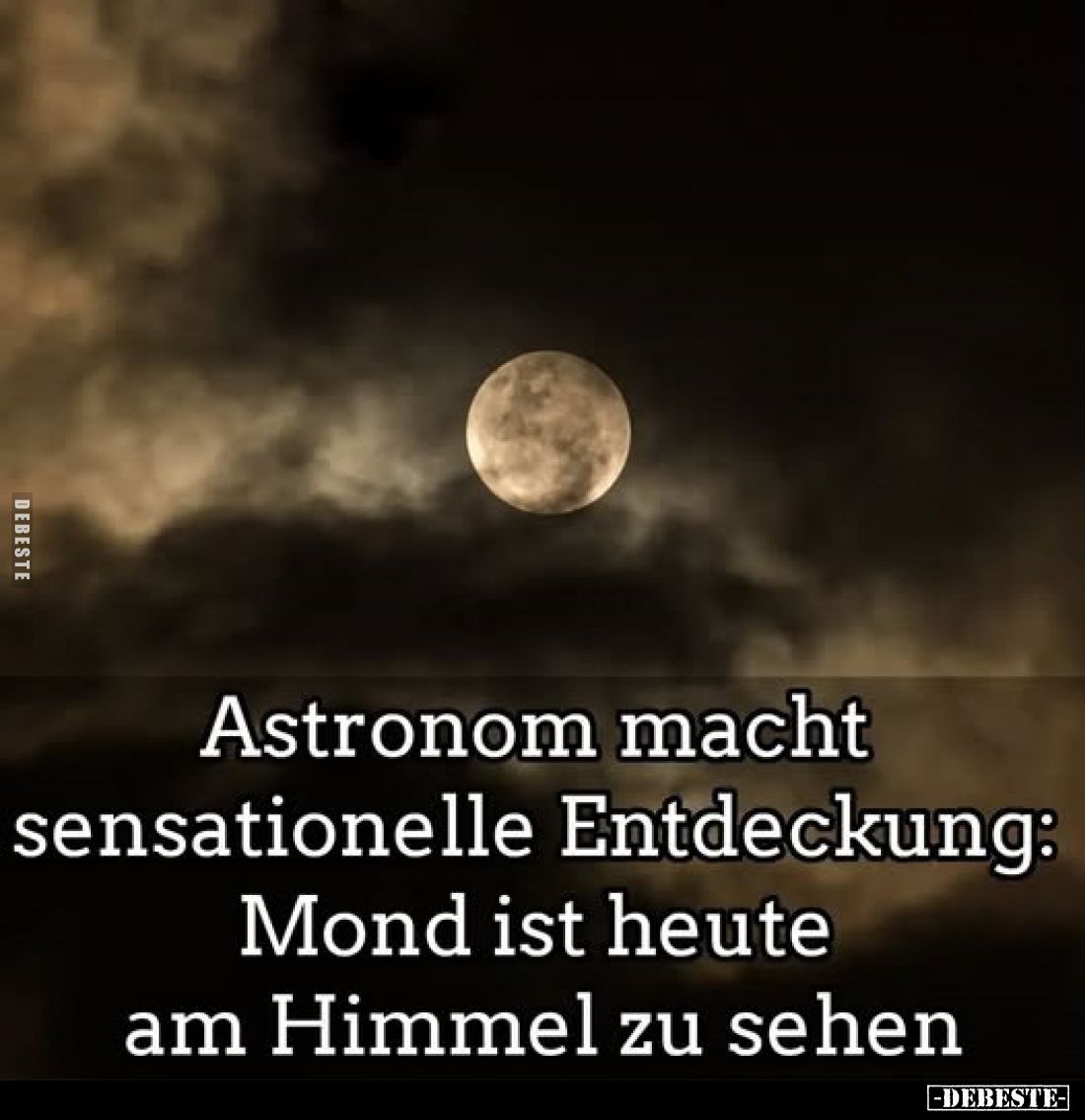 Astronom macht sensationelle Entdeckung: Mond ist heute am Himmel zu sehen.
