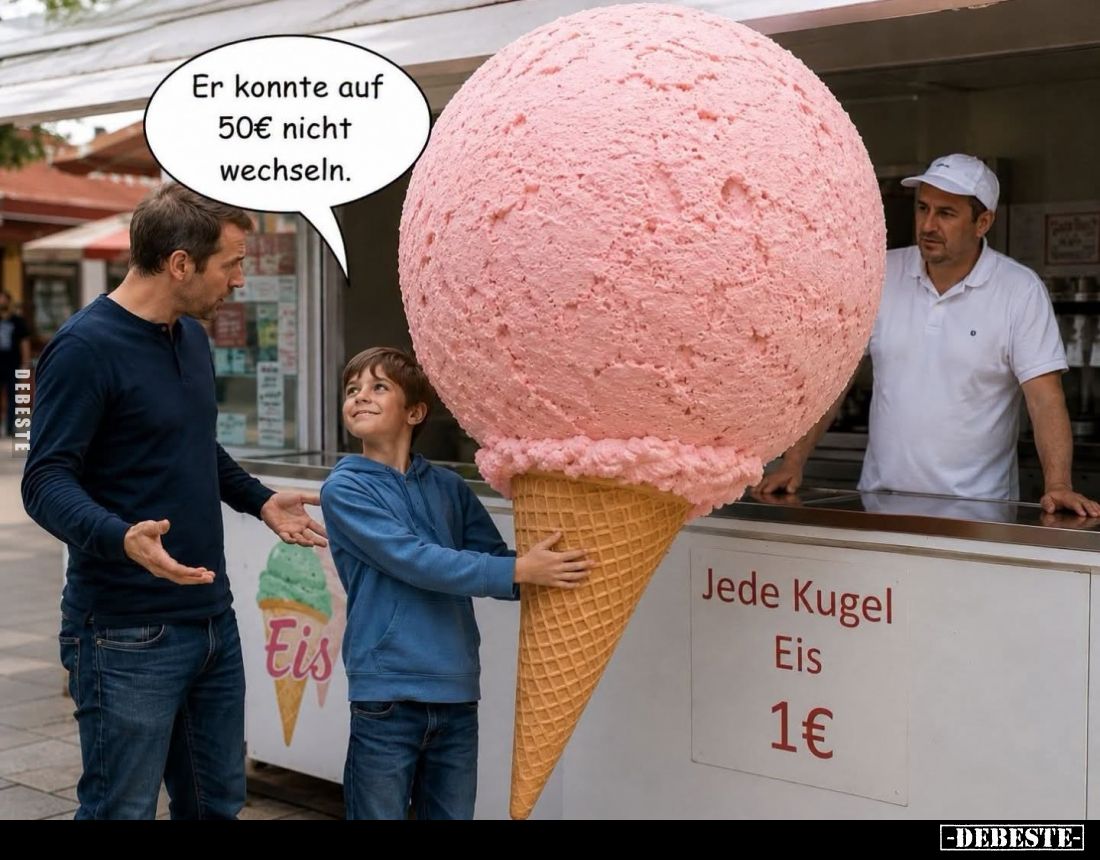Er konnte auf 50€ nicht wechseln.