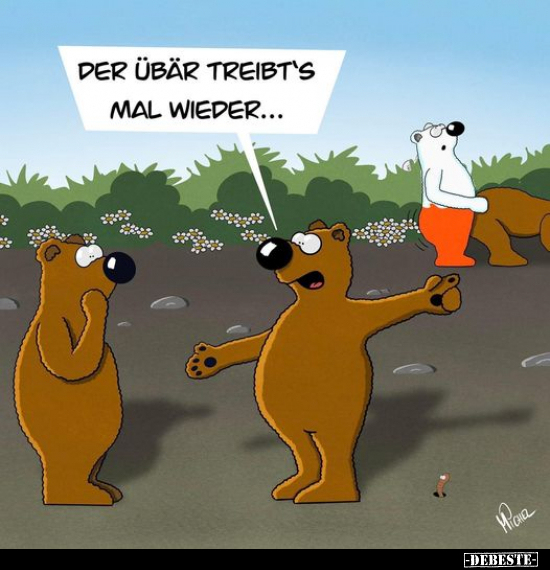 Der Übär treibt's mal wieder...