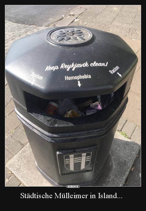 Städtische Mülleimer in Island... - Lustige Bilder | DEBESTE.de