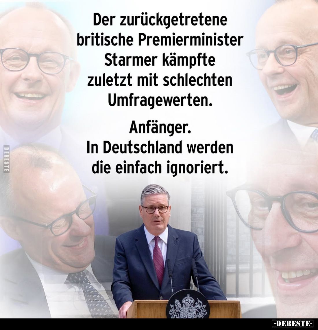 Der zurückgetretene britische Premierminister Starmer kämpfte zuletzt mit schlechten Umfragewerten.
Anfänger.
In Deutschlan...