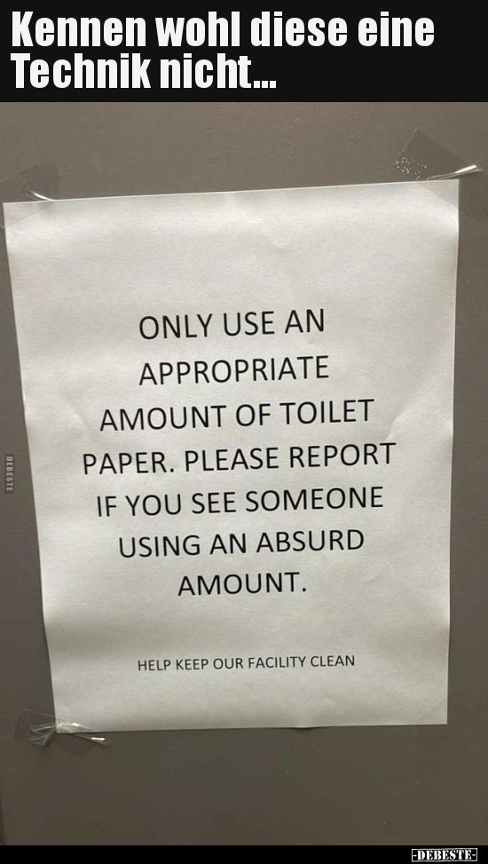 Kennen wohl diese eine Technik nicht...