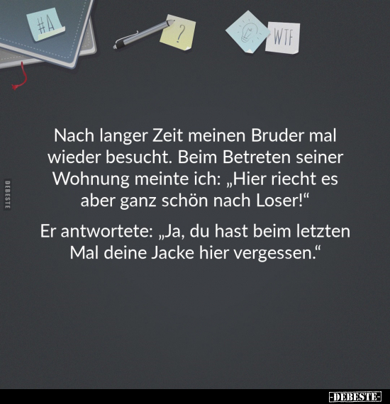 Nach langer Zeit meinen Bruder mal wieder besucht.. - Lustige Bilder | DEBESTE.de