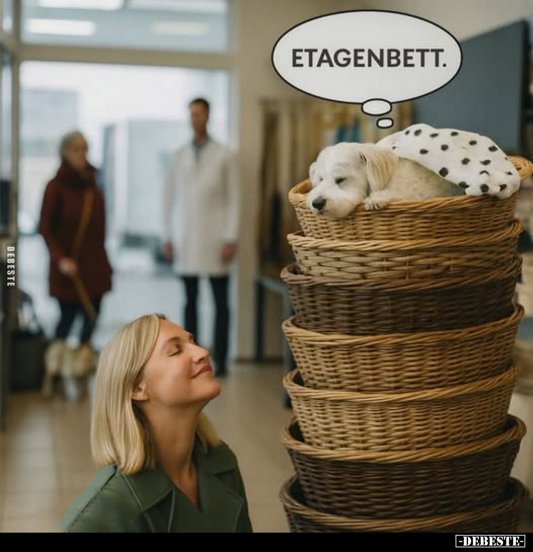 Etagenbett.