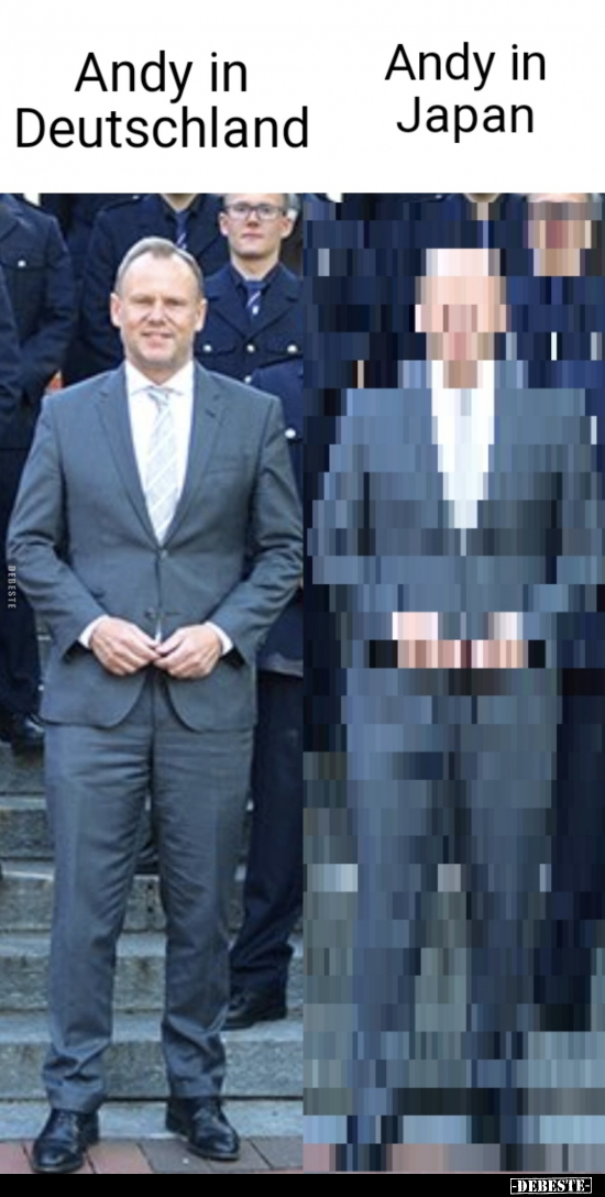 Andy in Deutschland / Andy in Japan.. DEBESTE.de