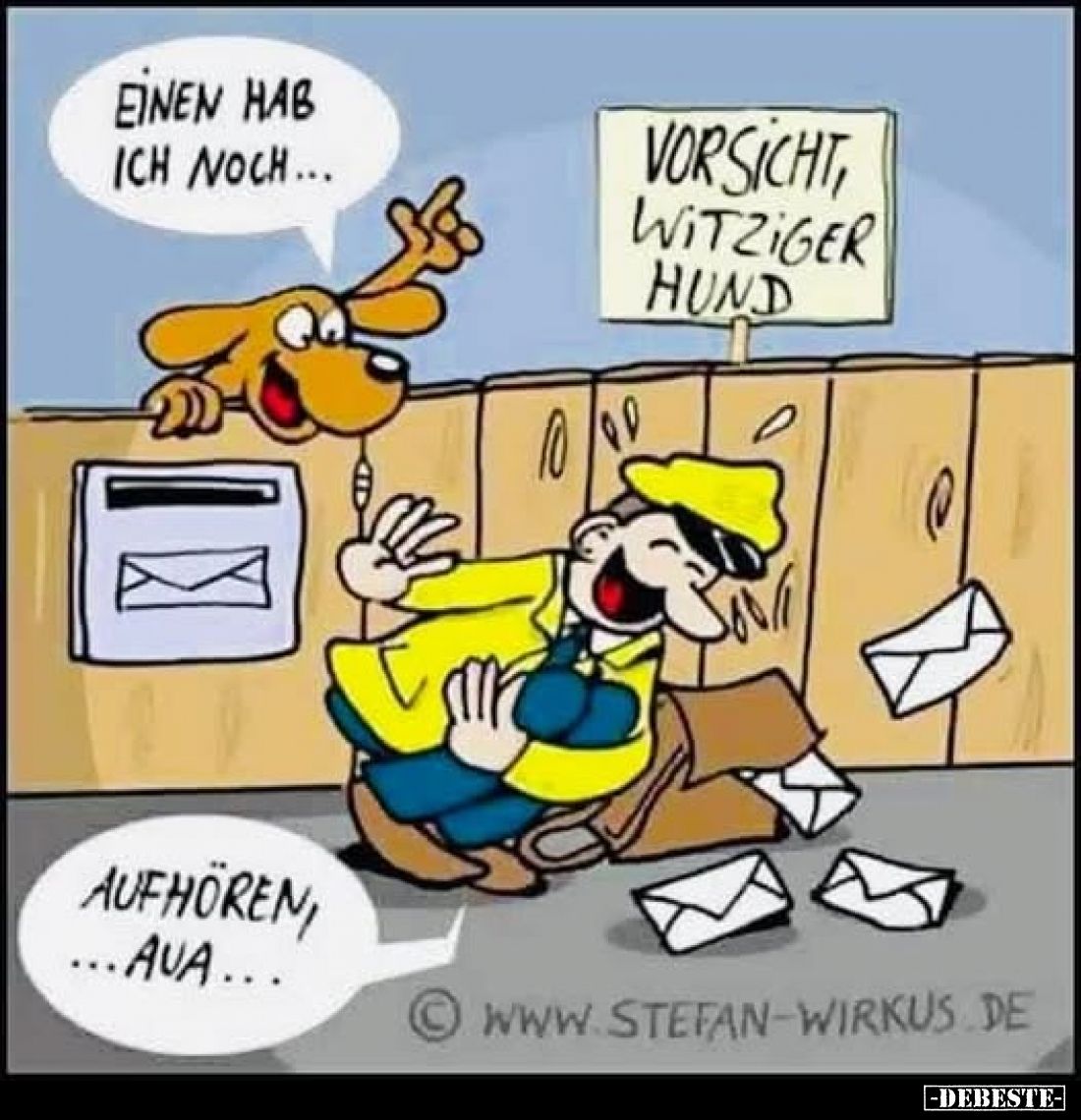 Vorsicht, witziger Hund
-
Einen hab ich noch...
-
Aufhören, ...aua...