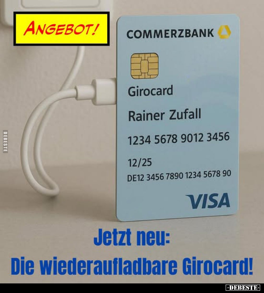 Jetzt neu:
Die wiederaufladbare Girocard!