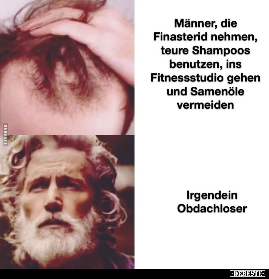 Männer, die Finasterid nehmen, teure Shampoos benutzen... - Lustige Bilder | DEBESTE.de