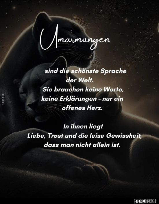 Der Welt, Herz, Liebe, Trost