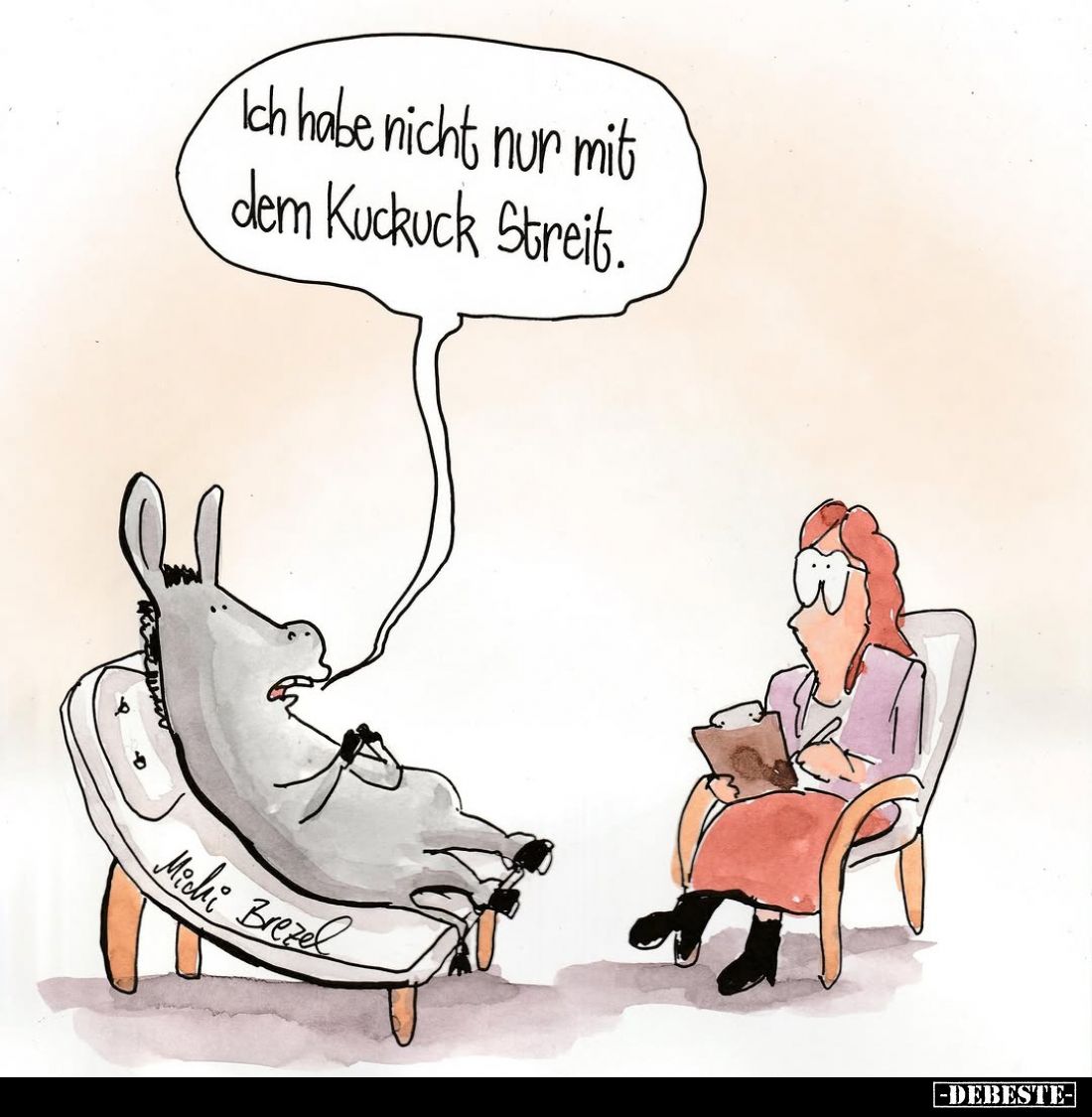 Ich habe nicht nur mit dem Kuckuck Streit.