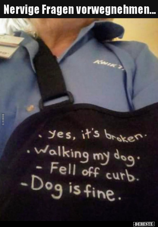Nervige Fragen vorwegnehmen...