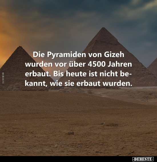 Die Pyramiden von Gizeh.. - Lustige Bilder | DEBESTE.de