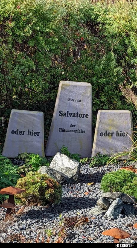 Hier ruht Salvatore der Hütchenspieler.. - Lustige Bilder | DEBESTE.de