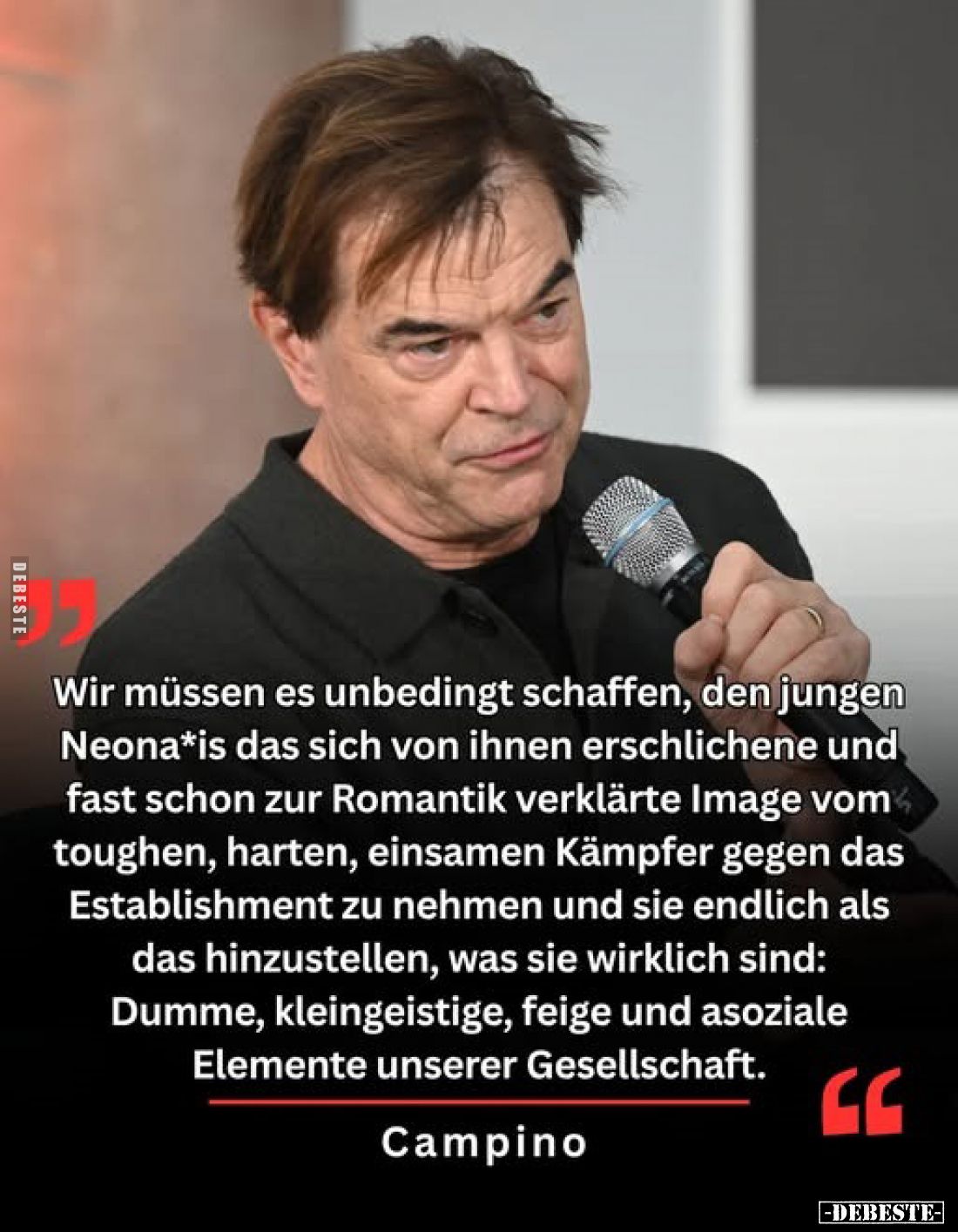 ,,Wir müssen es unbedingt schaffen, den jungen Neona*is das sich von ihnen erschlichene und fast schon zur Romantik verklärte...