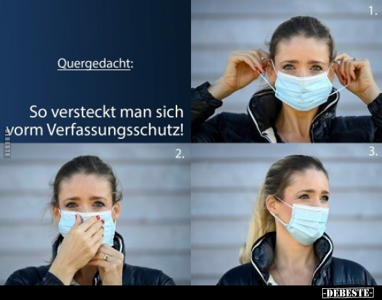Quergedacht: So versteckt man sich vorm Verfassungsschutz! - Lustige Bilder | DEBESTE.de