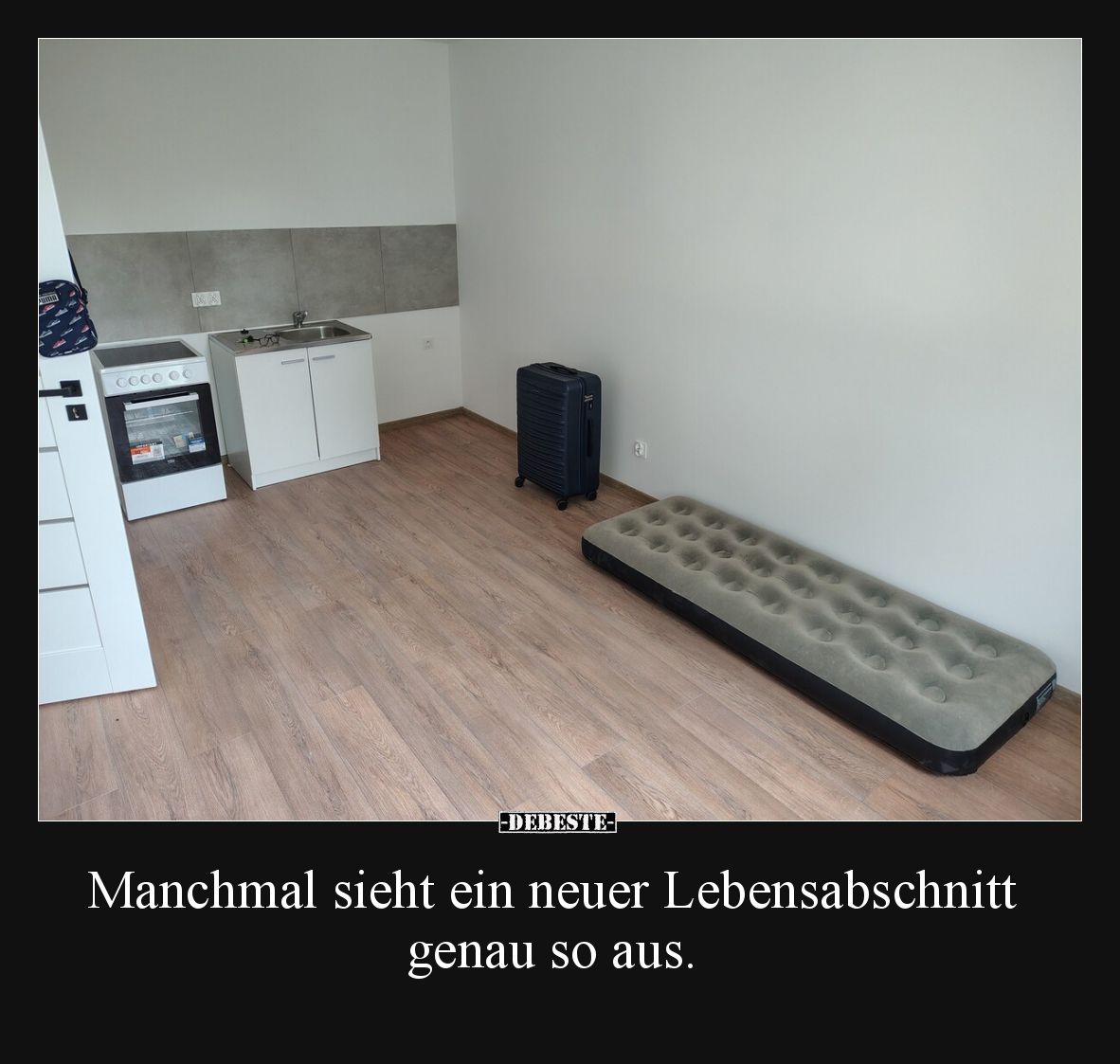 Manchmal sieht ein neuer Lebensabschnitt genau so aus.
