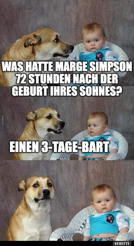Was hatte Marge Simpson 72 Stunden nach der Geburt ihres.. - Lustige Bilder | DEBESTE.de