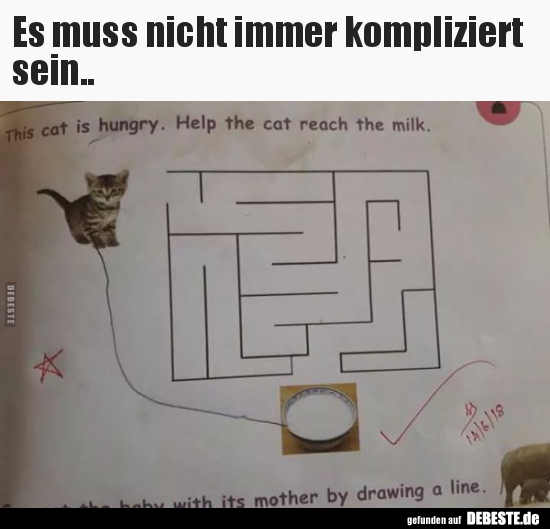 Es muss nicht immer kompliziert sein.. - Lustige Bilder | DEBESTE.de