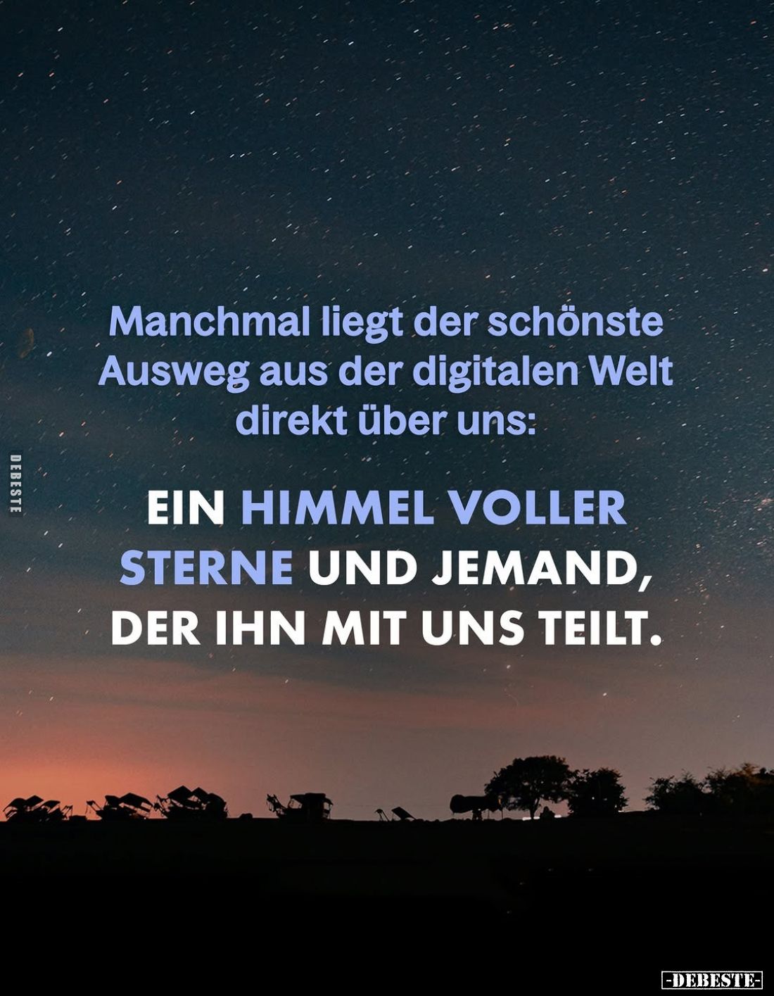 Manchmal liegt der schönste Ausweg aus der digitalen Welt.. - Lustige Bilder | DEBESTE.de