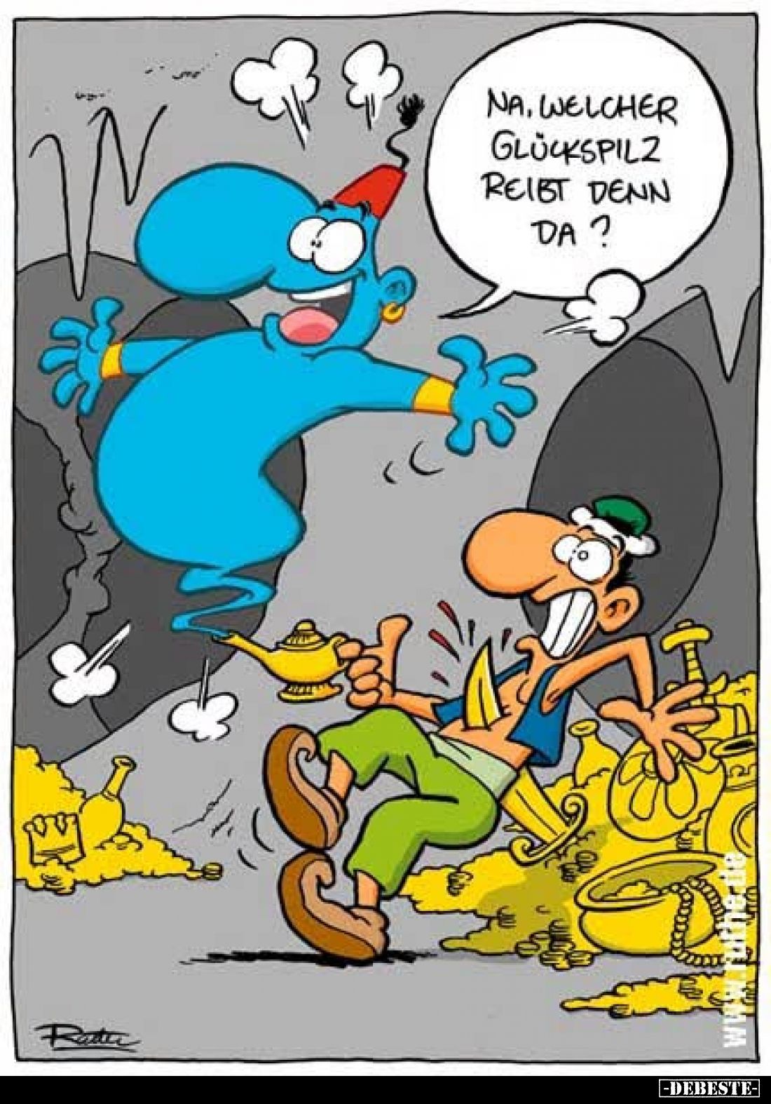 Na, welcher Glückspilz reibt denn da?