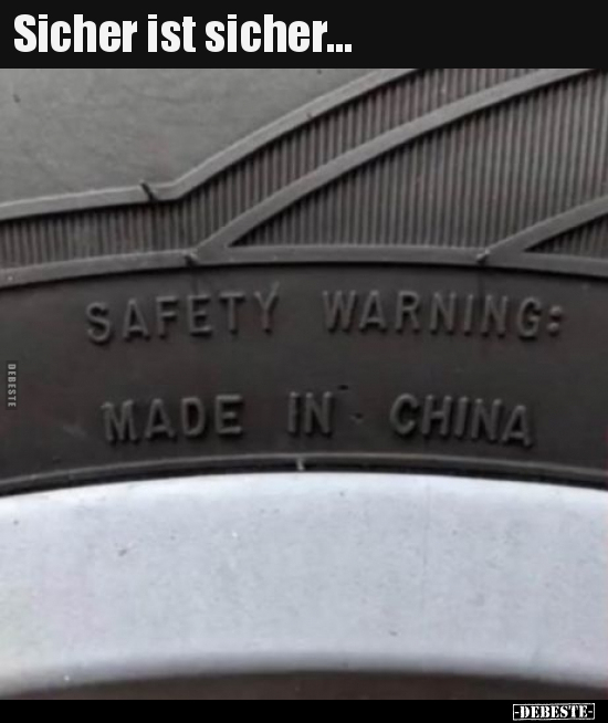 Sicher ist sicher...