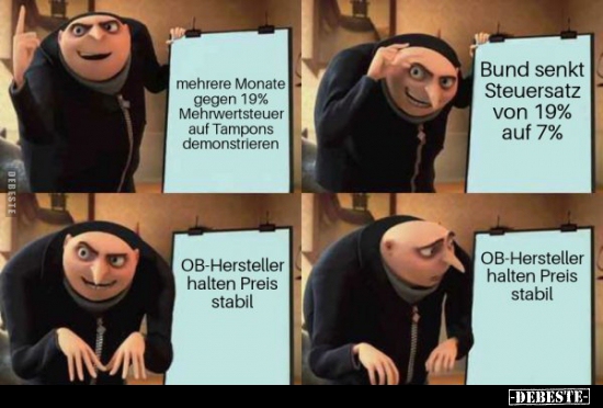 Von wegen Preissenkung..