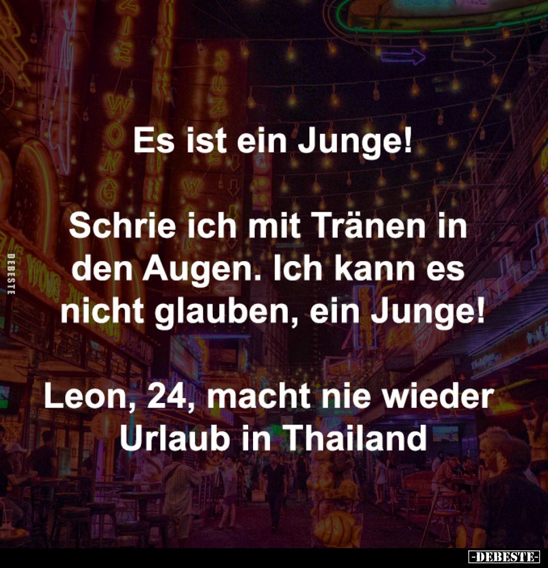 Es ist ein Junge!
Schrie ich mit Tränen in
den Augen. Ich kann es
nicht glauben, ein Junge!
Leon, 24, macht nie wie...