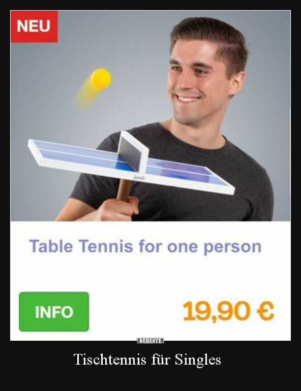 Tischtennis für Singles.. - Lustige Bilder | DEBESTE.de