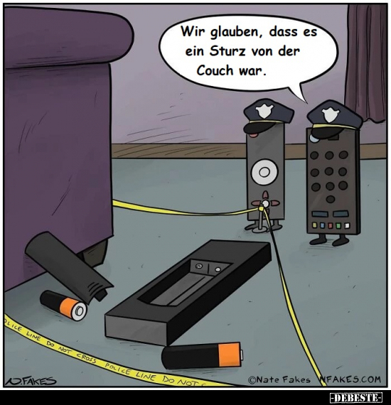 Wir glauben, dass es ein Sturz von der Couch war.. - Lustige Bilder | DEBESTE.de