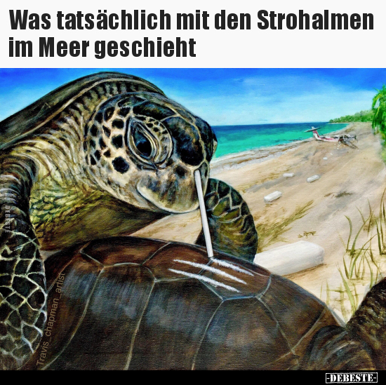 Was tatsächlich mit den Strohalmen im Meer geschieht.. - Lustige Bilder | DEBESTE.de