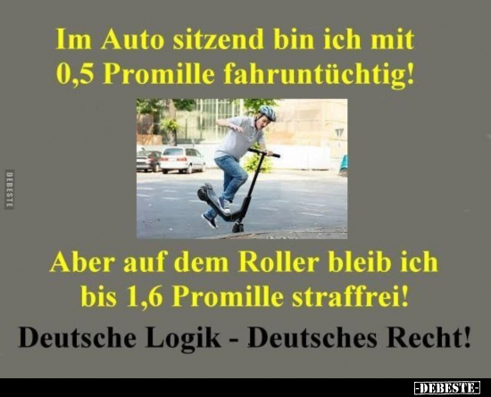 Im Auto sitzend bin ich mit 0,5 promille.. - Lustige Bilder | DEBESTE.de