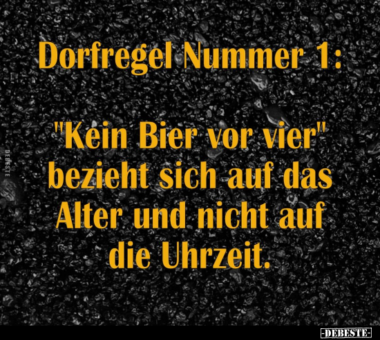 Dorfregel Nummer 1.. - Lustige Bilder | DEBESTE.de