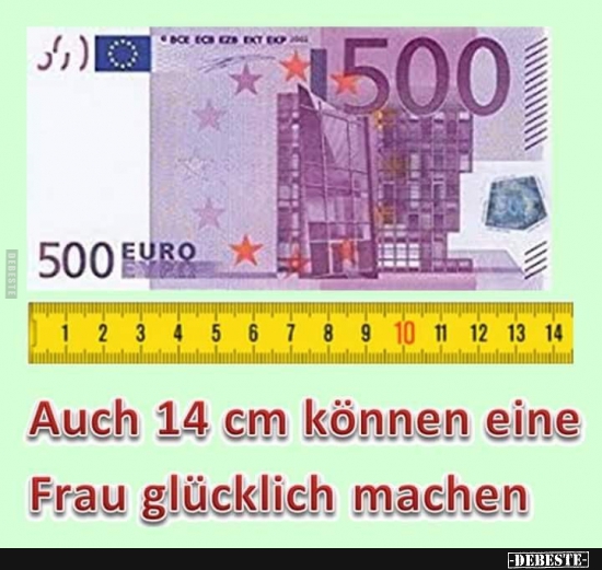 Auch 14 cm können eine Frau glücklich machen.. - Lustige Bilder | DEBESTE.de