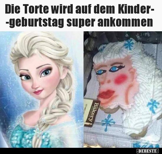 Die Torte wird auf dem Kindergeburtstag super.. - Lustige Bilder | DEBESTE.de