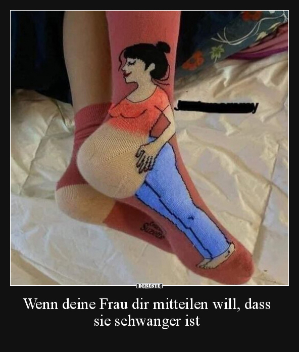 Wenn deine Frau dir mitteilen will, dass sie schwanger ist.. - Lustige Bilder | DEBESTE.de