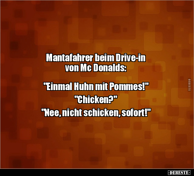 Mantafahrer beim Drive-in von Mc Donalds.. - Lustige Bilder | DEBESTE.de