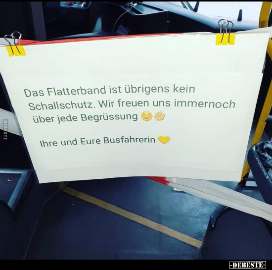 Das Flatterband ist übrigens kein Schallschutz... - Lustige Bilder | DEBESTE.de