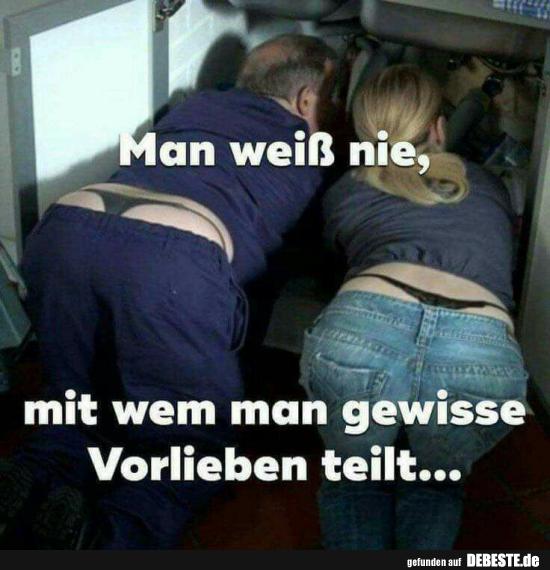 Man weiß nie, mit wem man gewisse Vorlieben teilt..
