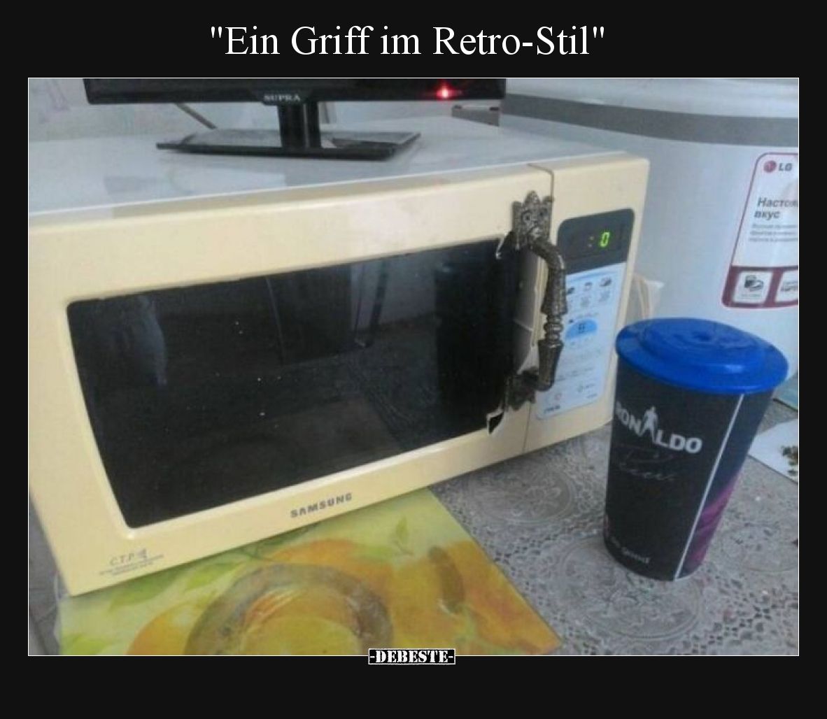 Ein Griff im Retro-Stil