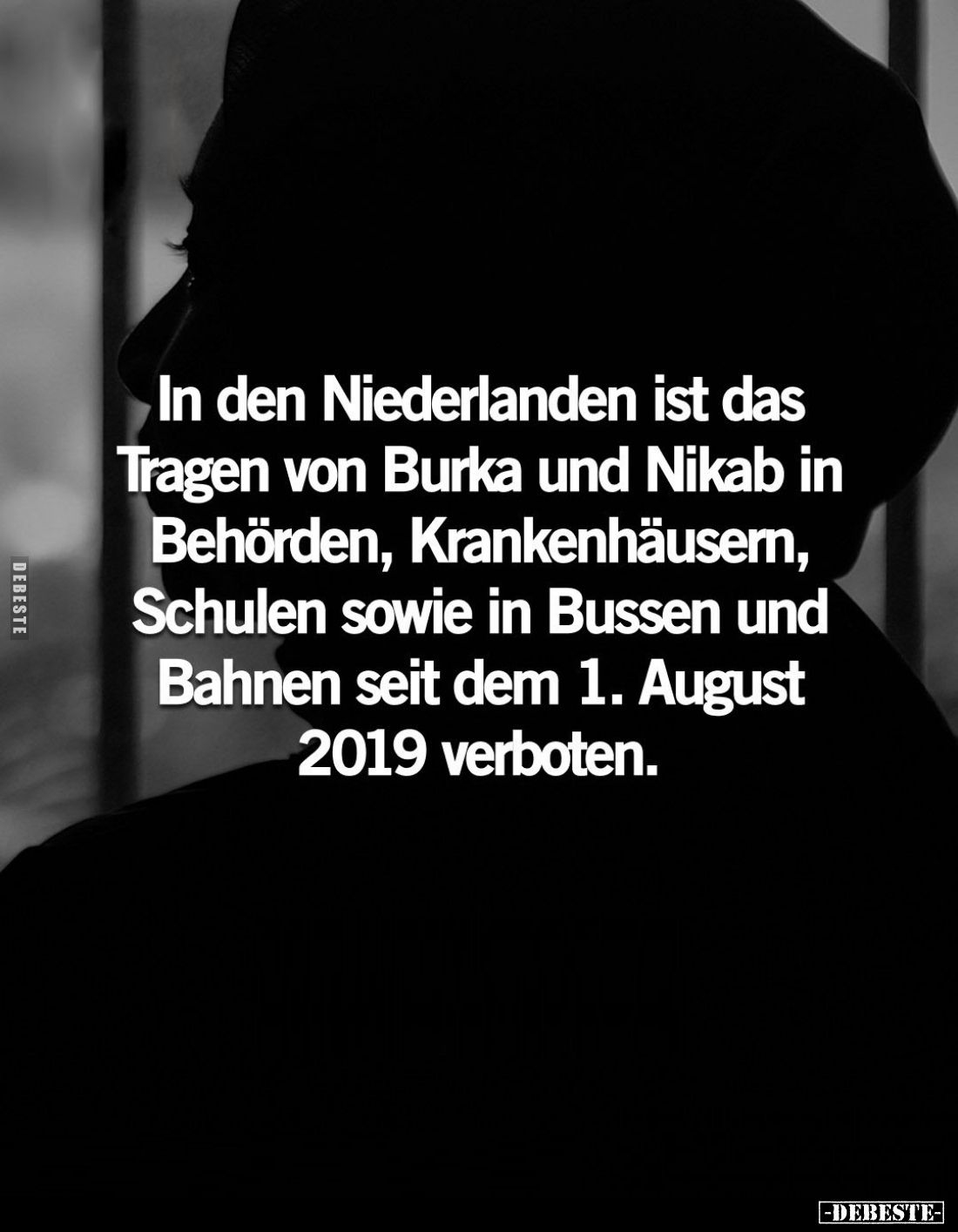In den Niederlanden ist das Tragen von Burka und Nikab.. - Lustige Bilder | DEBESTE.de