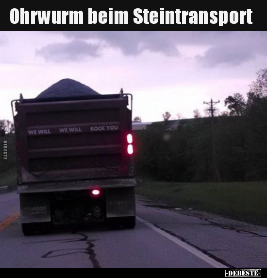 Ohrwurm beim Steintransport.. - Lustige Bilder | DEBESTE.de