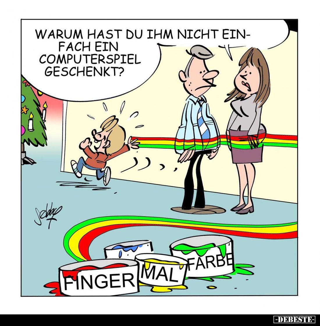 Warum hast du ihm nicht einfach ein Computerspiel geschenkt?