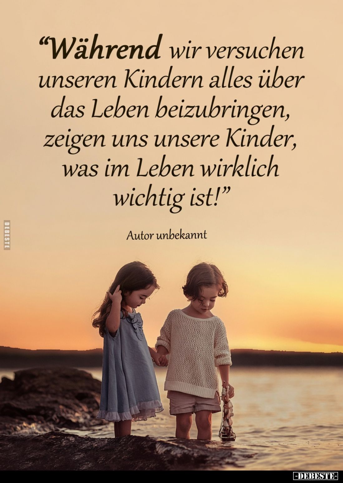 Während wir versuchen unseren Kindern alles über das Leben beizubringen, zeigen uns unsere Kinder, was im Leben wirklich wich...