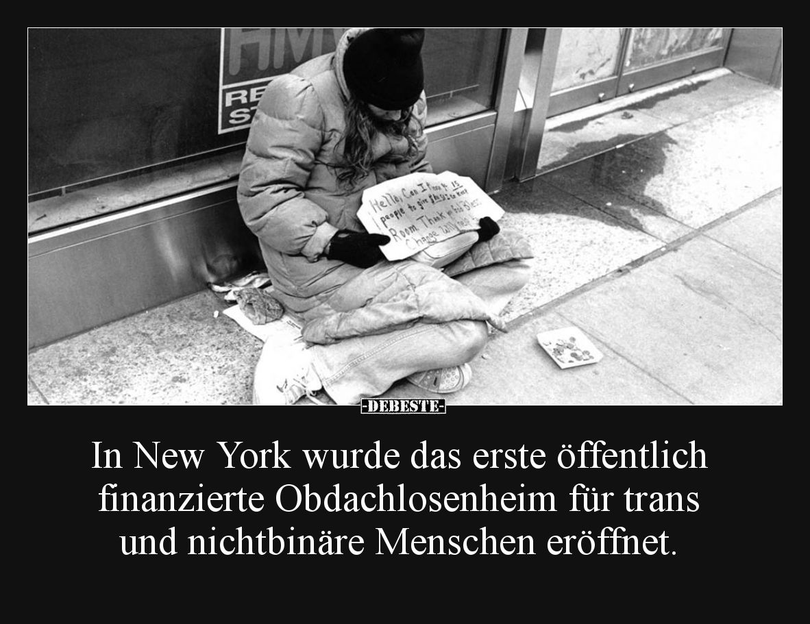 In New York wurde das erste öffentlich finanzierte Obdachlosenheim für trans und nichtbinäre Menschen eröffnet.